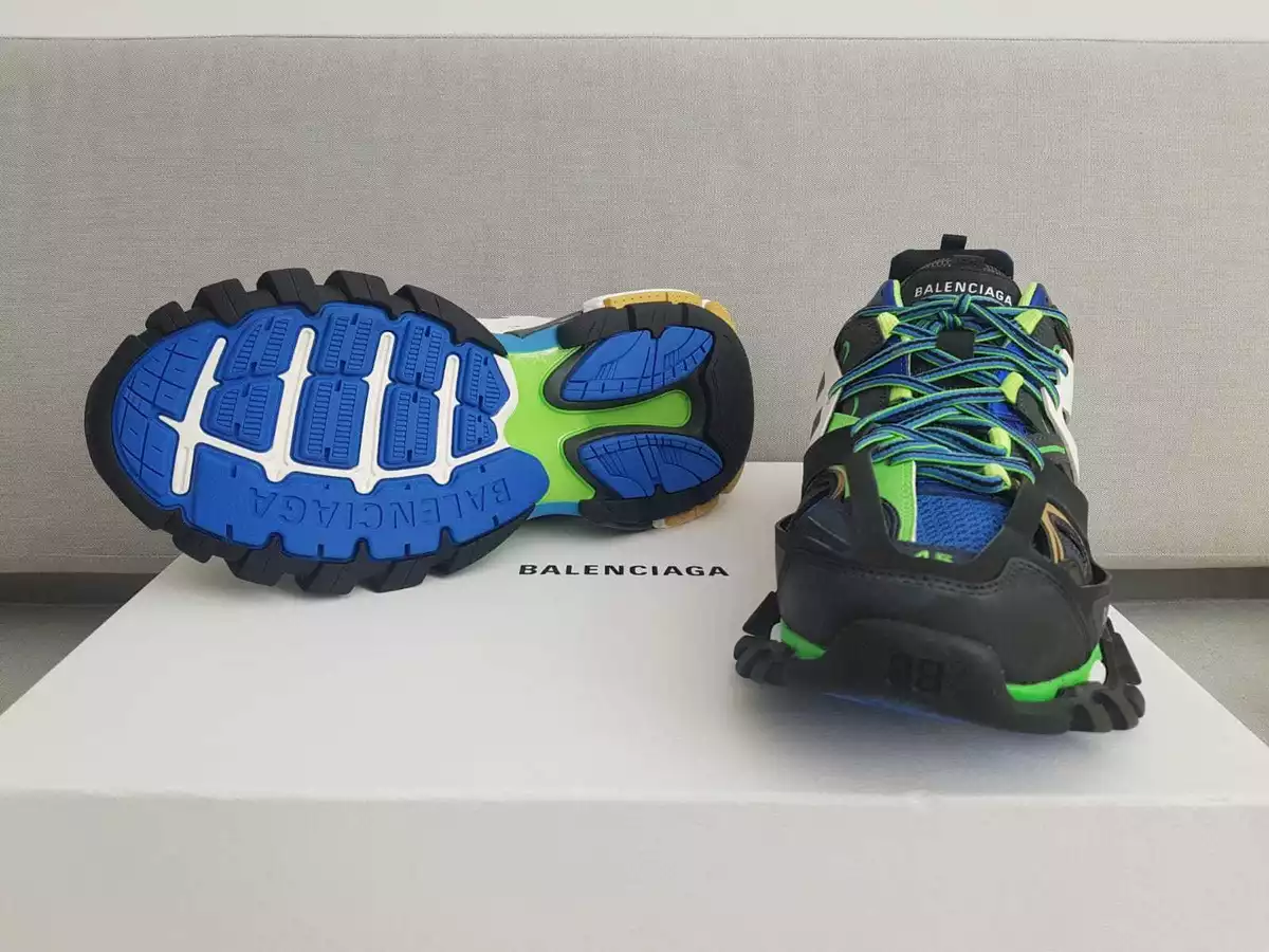 BALENCIAGA TRACK SNEAKERS GREEN BLUE SIZES EU 39, 40, 41, 42, 43, 44, 45, 46