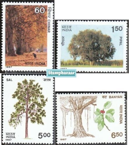 INDIA 1987 Trees MNH stamps set 4v | eBay