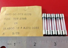 LOT OF 5 LITTLEFUSE 828-2395 2AMP 125/250VAC FUSES       AGC-2 