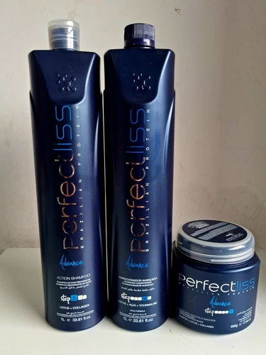 Perfect Liss New Advance Progressive Kit Brasilian Protein 3 Steps - 2x1L + 500g