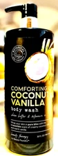 BOTANICAL SPA THERAPY COMFORTING COCONUT VANILLA Shea Butter BODY WASH 32 fl.oz