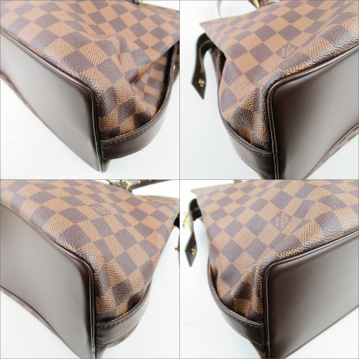 LOUIS VUITTON Chelsea Large Tote Bag N51119 Damier Brown Used LV | eBay