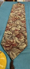 Autumn Leaves Tapestry Table Runner 69"×14” and 1 Table Placemat