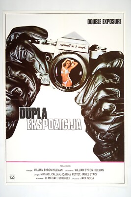 DOUBLE EXPOSURE    Original exYU movie poster 1982 MICHAEL CALLAN, JOANNA PETTET