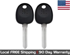 2x New Replacement Transponder Ignition Key for Select Hyundai & Kia. ID 46 Chip