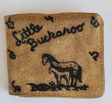 Vintage Little Buckaroo Leather Suede Child's Wallet
