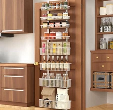 Moforoco White Over The Door Pantry Organizer, Pantry Organization and Storage