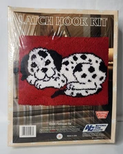 National Yarn Crafts Vintage 1977 R888 Firehouse Pal Latch Hook Kit Damaged Box
