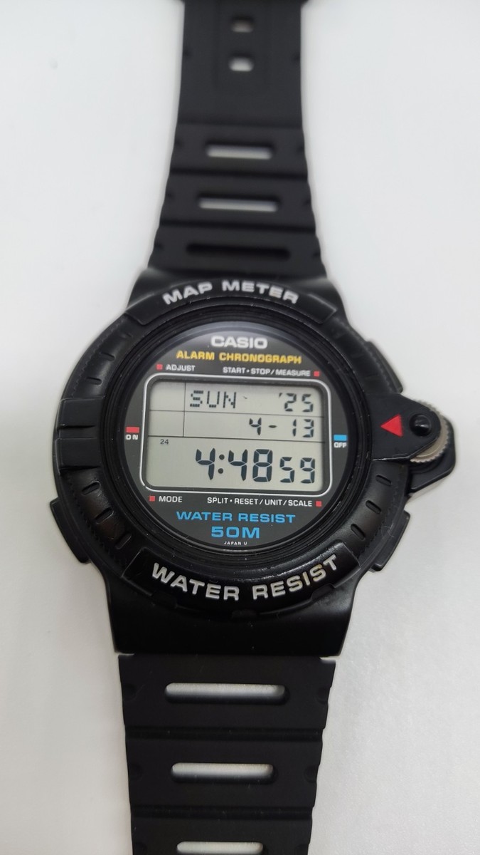Casio MAP-100 Map Meter Alarm Chronograph Vintage Digital