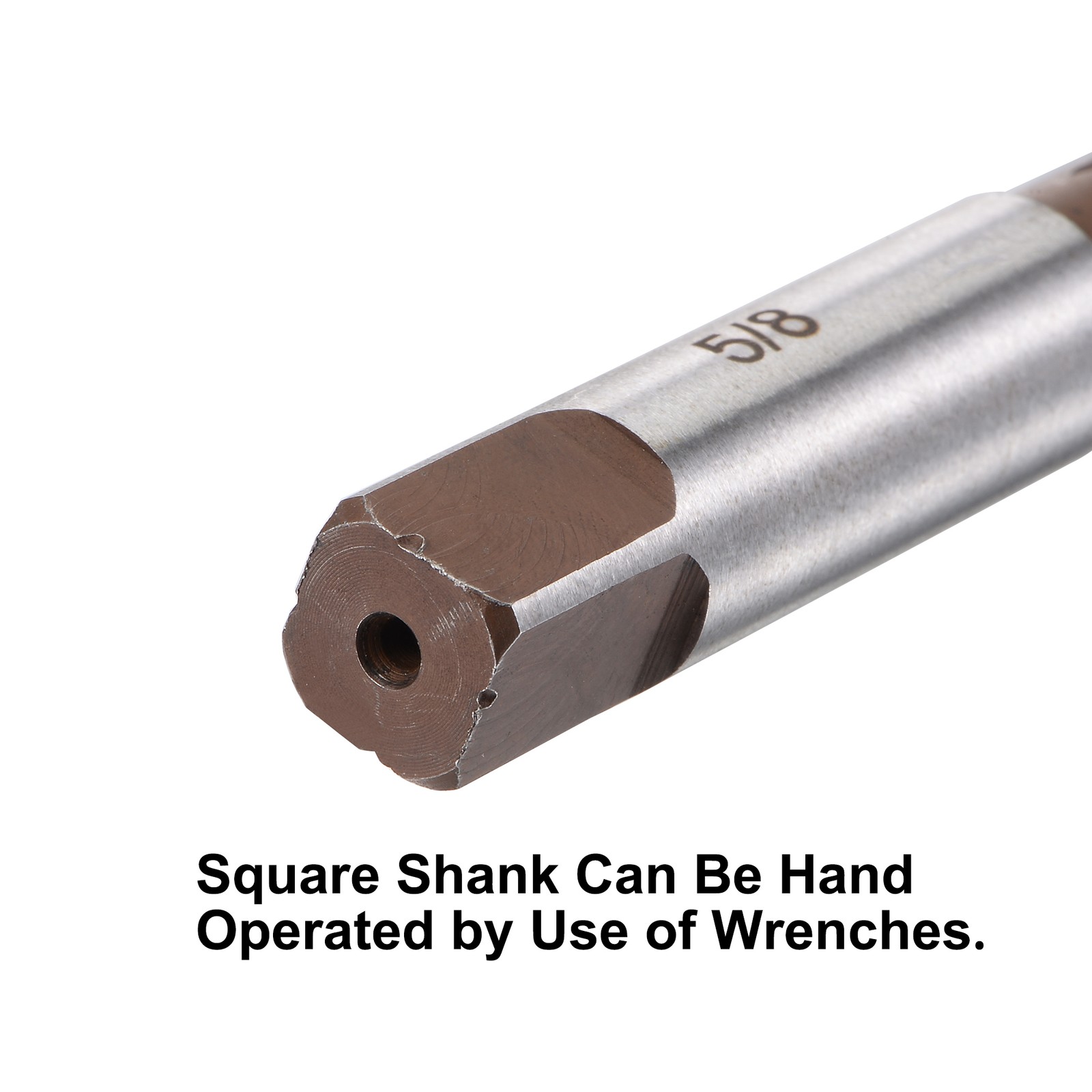 5/8" Hand Reamer H8 Alloy Tools Steel 6 Flutes Straight Shank Cutter