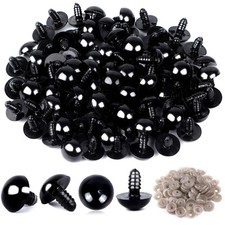 Upins 120Pcs Plastic Safety Crochet Eyes Bulk With 120Pcs Washers For