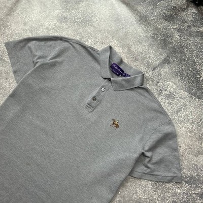 Luxury Polo Ralph Lauren Purple Label small logo grey designer
