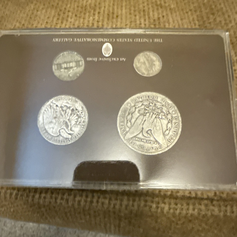 San Francisco Mint Coin Collection Display Box with 4 Pieces. All Silver Coins - Image 2 of 2