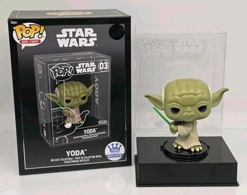 YODA with Lightsaber Funko Pop #03 DIE-CAST COMMON Star Wars 85192