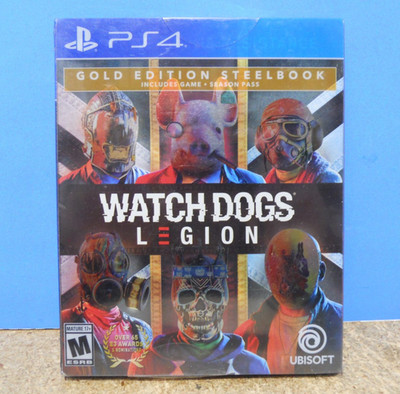 Watch Dogs Legion Gold Edition SteelBook - PlayStation 4 PS4 New Sealed!