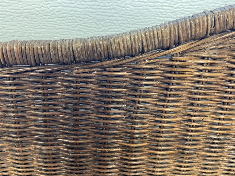 Cabecero King tejido de ratán/mimbre marco de metal negro independiente SIN ENVÍO Foto 4 de 4