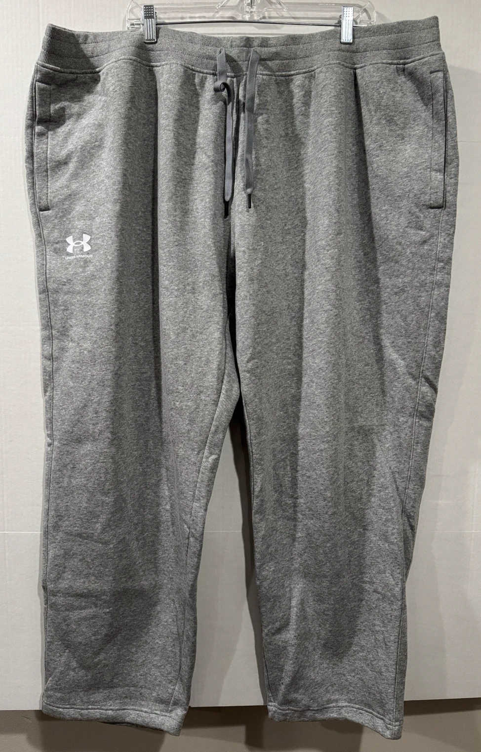 Under Armour Rival Fleece Sweatpants Gray Men's 4XL Loose Fit Jogger NWT