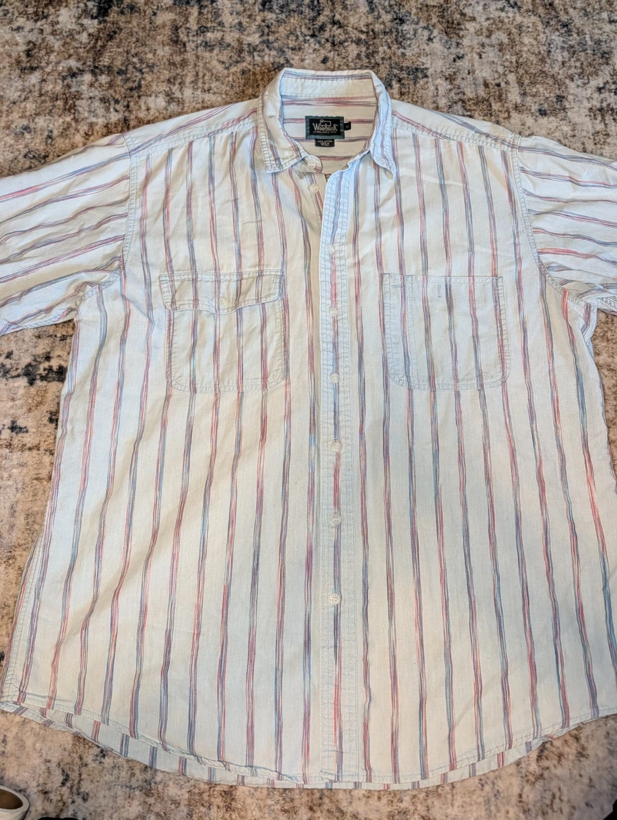 Woolrich Button Up Shirt Mens XL Striped Cotton Long Sleeve Outdoor
Opens in a new window or tab