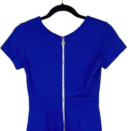 Neu mit Etikett Amanda Uprichard Ponte Strick Etui-Kleid Gr. S kobaltblau Mini Party - Bild 6 von 9