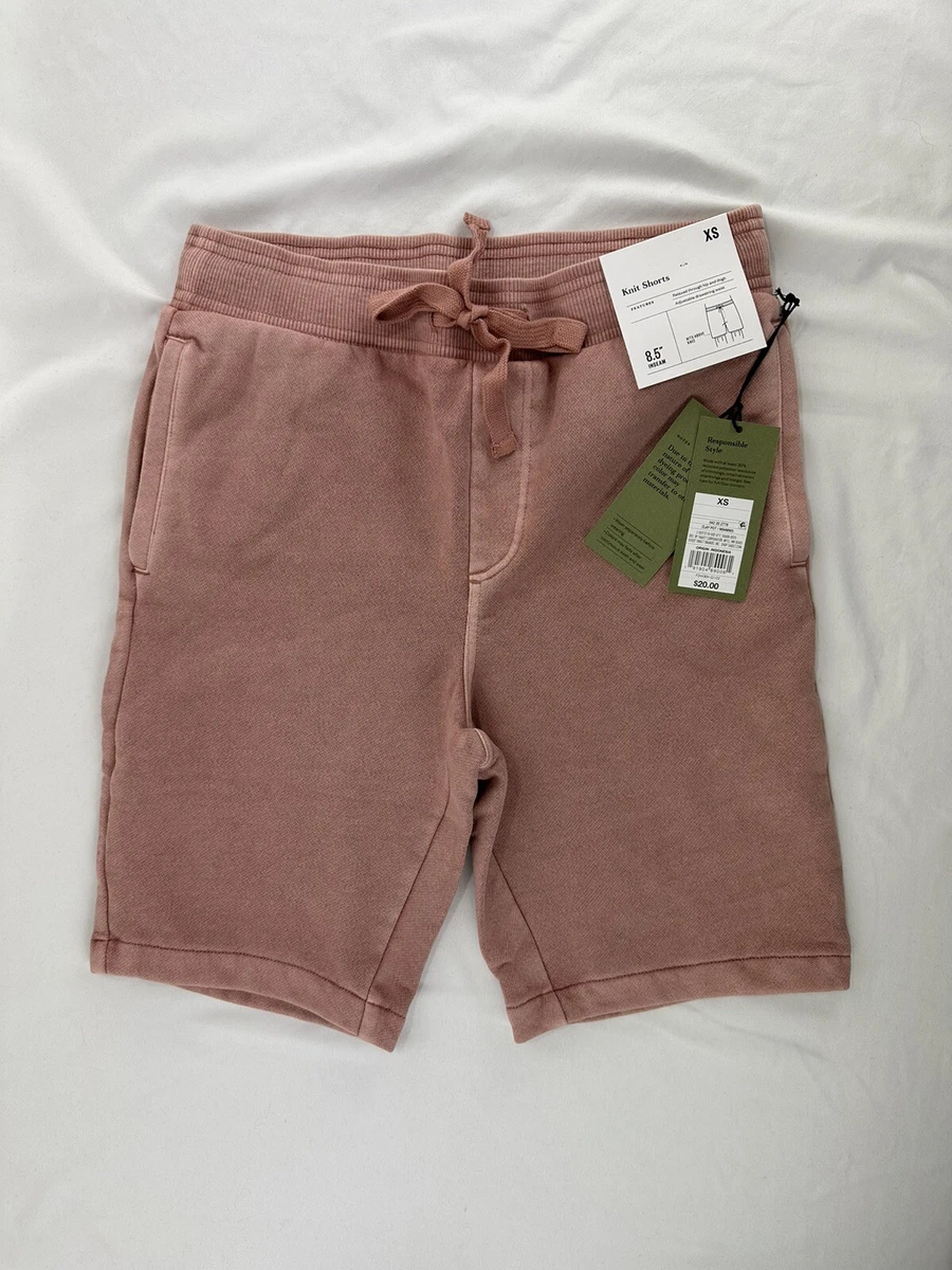 Goodfellow Womens Knit Shorts Size Extra Small Pink With Pockets NWT