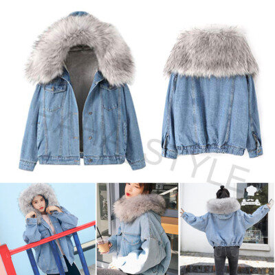 winter denim jacket womens