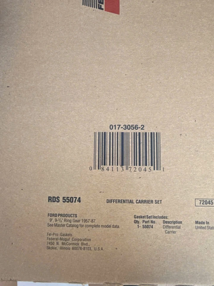 Junta portadora diferencial Fel-Pro RDS 55074 para Z1972 P27994TC P27994 mw Foto 2 de 2