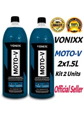 Moto-V Degreasing Shampoo For Motorcycle Washing 2x1.5L/2x53Oz Vonixx High Power