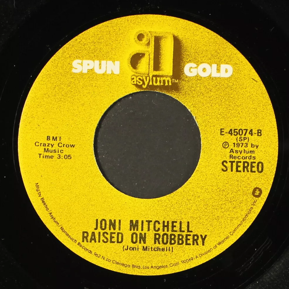 JONI MITCHELL: you turn me on i'm a radio / raised on robbery