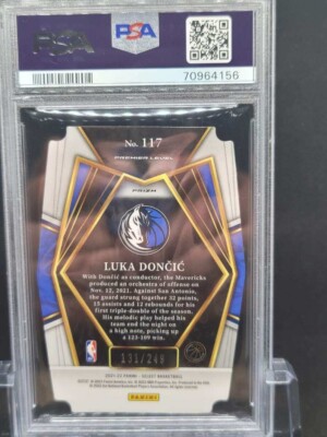 その他 NBA LUKA DONCIC RC Die Cut Blue Prizm 2020-21 Panini Select LUKA DONCIC Blue Prizm Die-Cut /249 - Dallas
