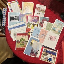 20 Assorted Greeting Cards New W/ Envelopes Birthday get well wedding Vintage