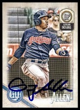 2018 Gypsy Queen Greg Allen Rookie Auto Cleveland Indians #215 Card COA Signed