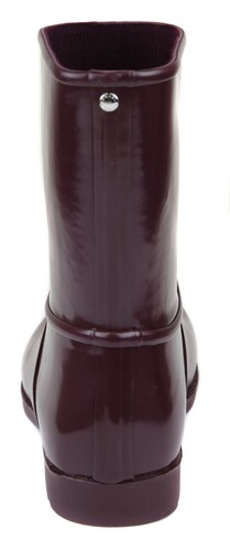 Michael Kors Women's Leslie Rubber Closed Toe Mid-Calf Rainboots, Plum - Picture 3 of 5