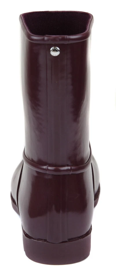Женские резиновые дождевики Michael Kors Leslie с закрытым носком до середины икры, сливовые - Изображение 3 из 4