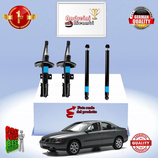KIT 4 DÄMpfer Vorn + Hinten Volvo S60 2.0 T 132KW 180PS AB 2001 -> A115-image