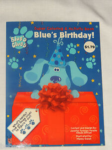 BLUE'S CLUES SUPER COLORING & ACTIVITY BOOK , BLUES BIRTHDAY , FROM