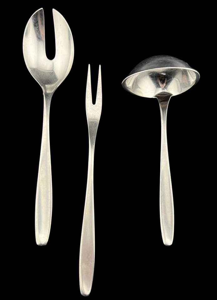 3 Piece Serving Set WMF Cromargan Savannah Stainless Ladle, Serving & Meat Fork - Image 4 of 4