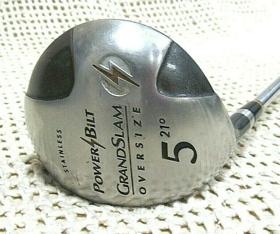 POWERBILT GrandSlam 超大球道 5 木质 42 英寸左手 ~ Reg 钢质杆身 — 第 3/4 张图片