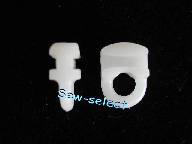 50 ALIANTI PER TENDE A SCORRIMENTO SILENT 3533 corridori ganci occhi 10 mm X 6 mm sottili - Immagine 3 di 4