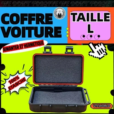 VTCWORLD Coffre Voiture Étanche Et Aimanté Grande Taille