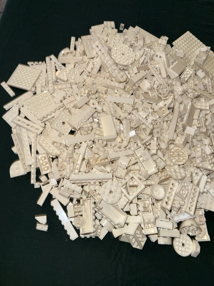 Огромный Оптовый Лот БЕЛЫХ Кирпичиков Lego Блоки Части Технические Тарелки - Изображение 4 из 4