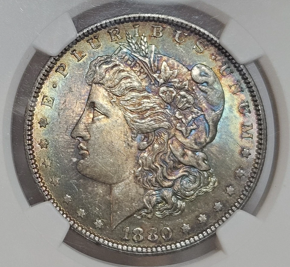 Beautiful Toner! 1880 Morgan Silver Dollar NGC MS-64 - Video - Image 2 of 4