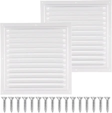 2pcs Attic Vents Gable Aluminum Wall Vent Metal Shed with 10 inch 