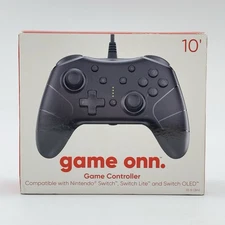 Game Onn Nintendo Switch Lite OLED USB Wired Controller Rapid Fire Turbo Button