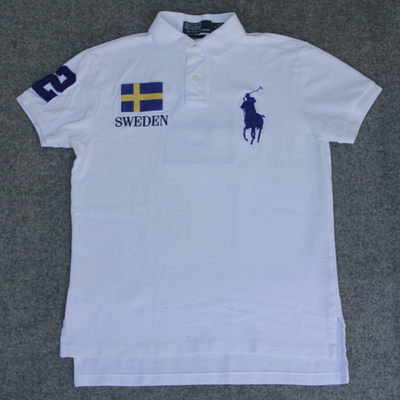Polo Ralph Lauren Rugby Polo Shirt Mens S Team Sweden Flag #2 BIG