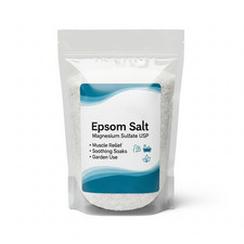 EPSOM SALT Magnesium Sulfate Pure Soak Unscented Pack Soaking Solution Natural
