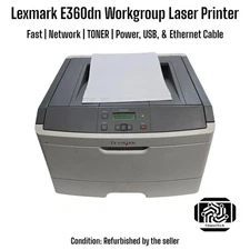 Lexmark E360DN Workgroup Laser Printer | Duplex | USB & Network | Fast Output