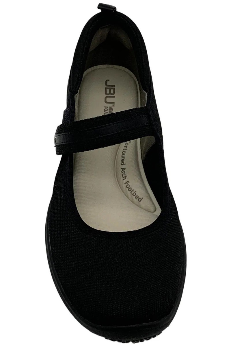 JBU Women's Merry Knit Mary Jane Shoe Black View 2