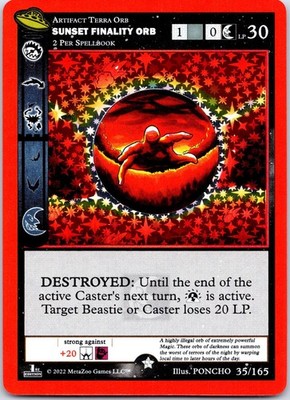 Sunset Finality Orb - 035/165 - Holo - LP - UFO First Edition