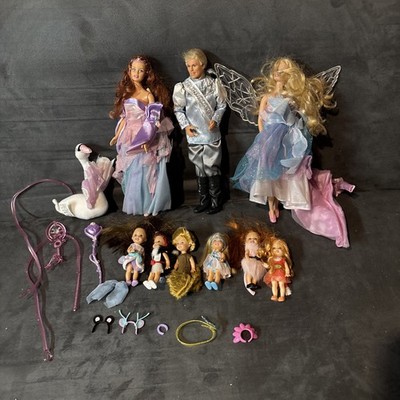 Swan Lake Barbie as Odette, Ken as Prince Daniel & Six Kellys