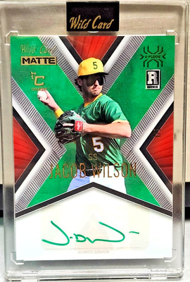 Jacob Wilson 1/1 AUTOGRAPH Rookie EXPLODE Sac Athletics Wild Card Matte 2025